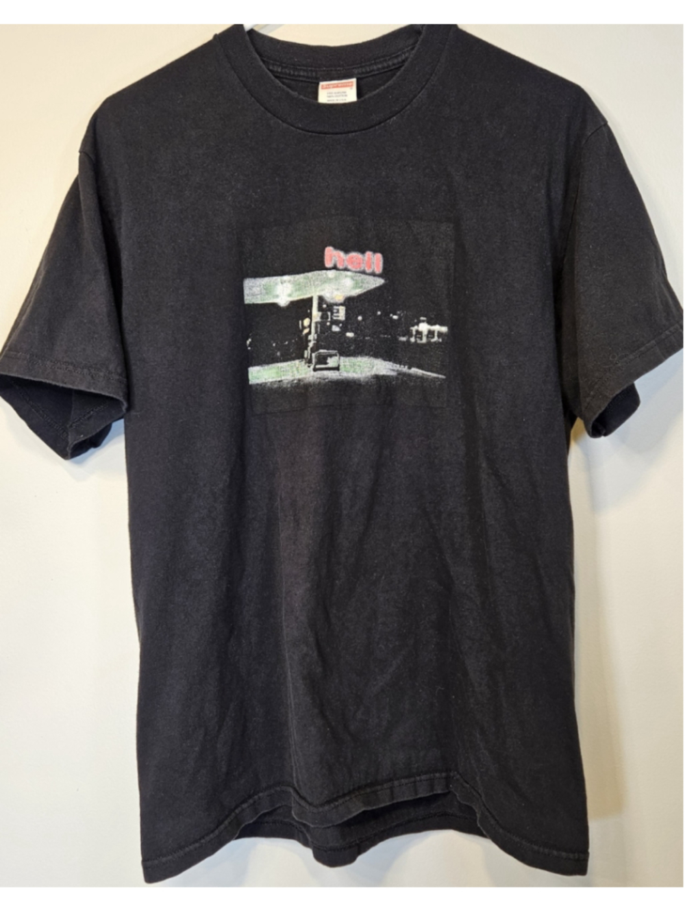 Supreme Dash Snow Hell Tee Black Medium FW23 Gas Station Photo Shirt